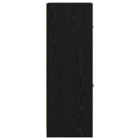 Produktbild för Apoteksskåp Svart ek 40 x 41 x 118 cm Konstruerat trä