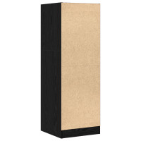 Produktbild för Apoteksskåp Svart ek 40 x 41 x 118 cm Konstruerat trä
