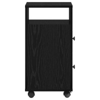Produktbild för Badrumsmöbelset Svart Ek 33 x 23 x 65 cm Konstruerat trä