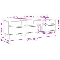 Produktbild för TV-skåp Gammalt trä 150 x 30 x 45 cm Konstruerat trä