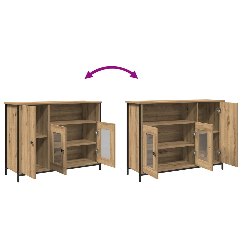Produktbild för Sideboard Artisan Ek 100 x 35 x 75 cm