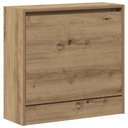 vidaXL Skoskåp med hylla Artisan Ek 60 x 21 x 57 cm Konstruerat trä