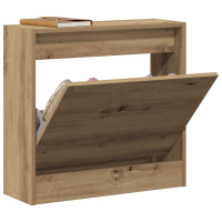 Produktbild för Skoskåp med hylla Artisan Ek 60 x 21 x 57 cm Konstruerat trä