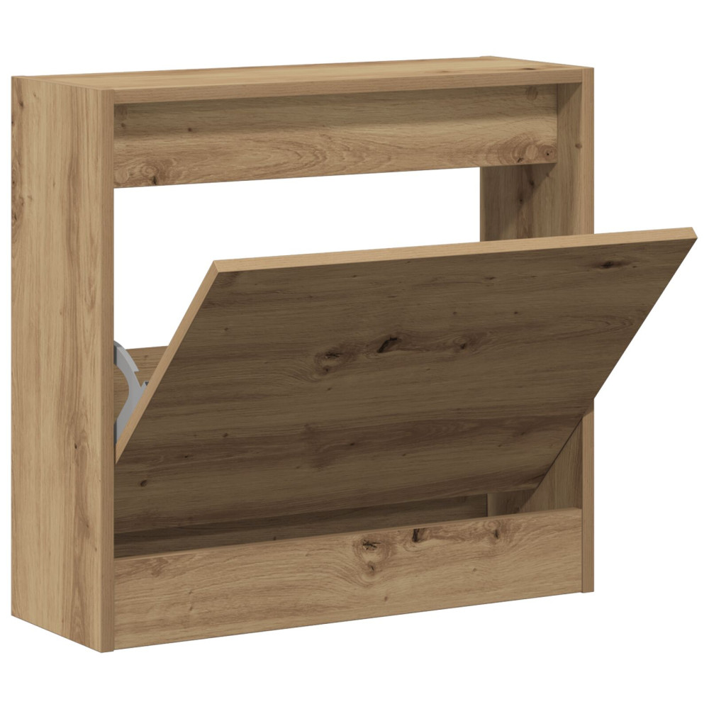 Produktbild för Skoskåp med hylla Artisan Ek 60 x 21 x 57 cm Konstruerat trä