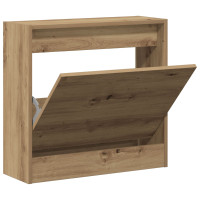 Produktbild för Skoskåp med hylla Artisan Ek 60 x 21 x 57 cm Konstruerat trä