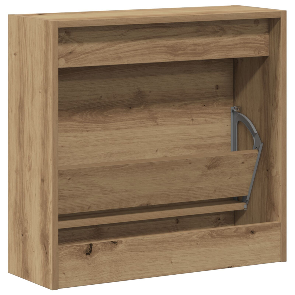 Produktbild för Skoskåp med hylla Artisan Ek 60 x 21 x 57 cm Konstruerat trä