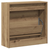 Produktbild för Skoskåp med hylla Artisan Ek 60 x 21 x 57 cm Konstruerat trä