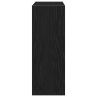 Produktbild för Skoskåp med hylla Svart Ek 60 x 21 x 57 cm Konstruerat trä