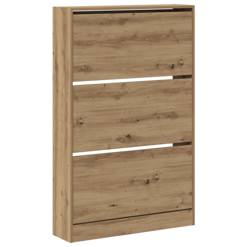 Produktbild för Skoskåp med hylla Artisan Ek 80 x 21 x 125,5 cm Konstruerat trä
