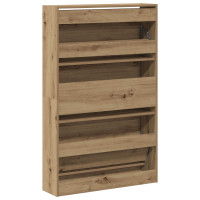 Produktbild för Skoskåp med hylla Artisan Ek 80 x 21 x 125,5 cm Konstruerat trä