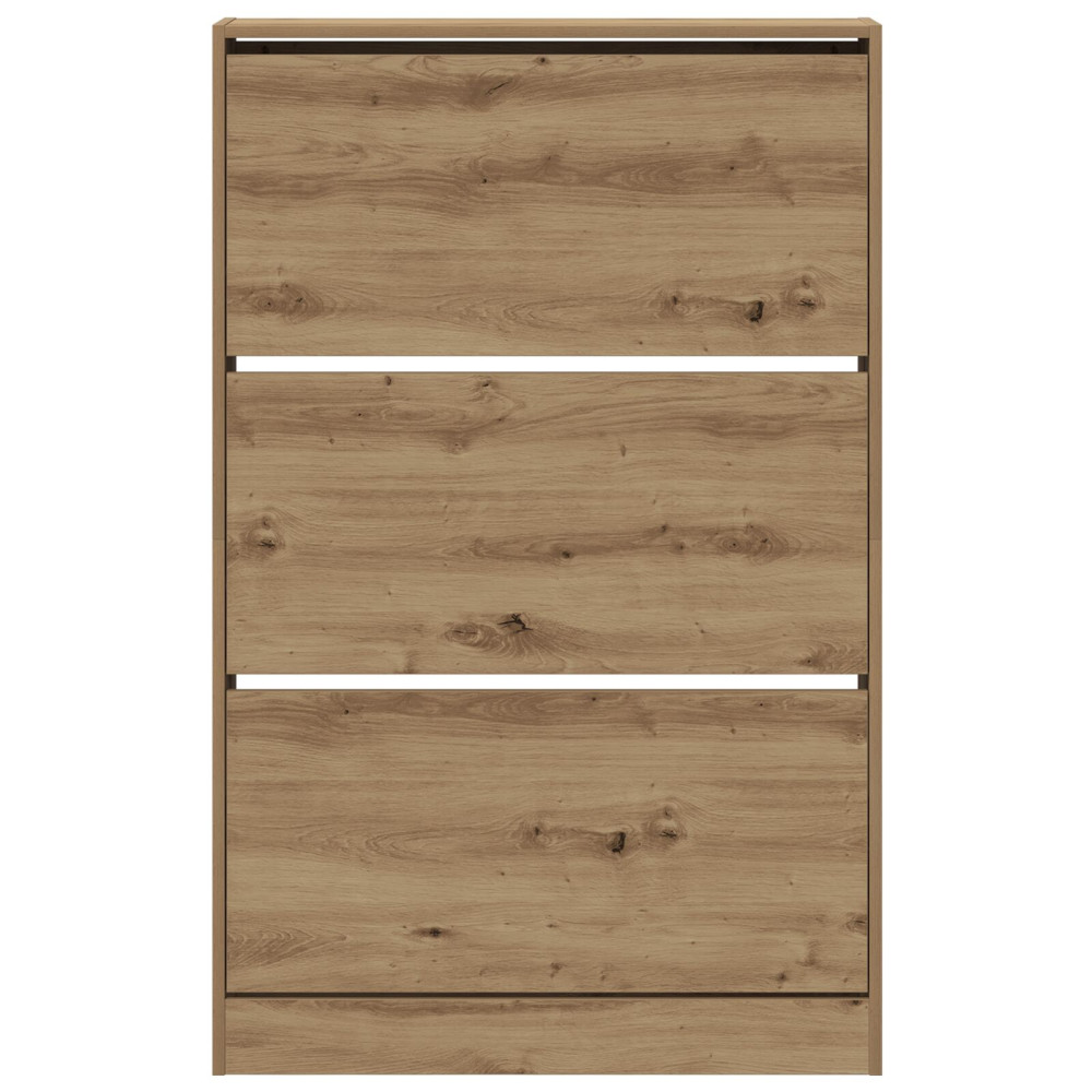 Produktbild för Skoskåp med hylla Artisan Ek 80 x 21 x 125,5 cm Konstruerat trä