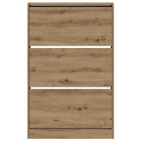 Produktbild för Skoskåp med hylla Artisan Ek 80 x 21 x 125,5 cm Konstruerat trä