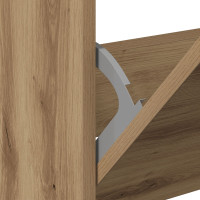 Produktbild för Skoskåp med hylla Artisan Ek 80 x 21 x 125,5 cm Konstruerat trä