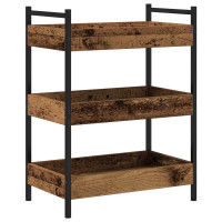 Produktbild för Köksvagn Gammalt trä 50 x 30 x 70 cm Konstruerat trä