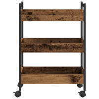 Produktbild för Köksvagn Gammalt trä 50 x 30 x 70 cm Konstruerat trä