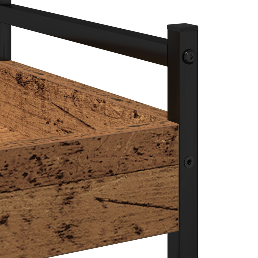 Produktbild för Köksvagn Gammalt trä 50 x 30 x 70 cm Konstruerat trä