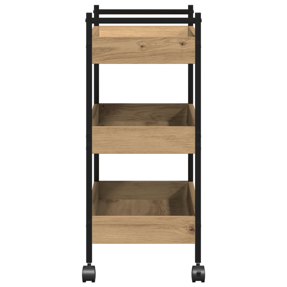 Produktbild för Köksvagn Artisan Ek 50 x 30 x 70 cm Konstruerat trä