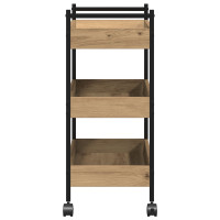Produktbild för Köksvagn Artisan Ek 50 x 30 x 70 cm Konstruerat trä