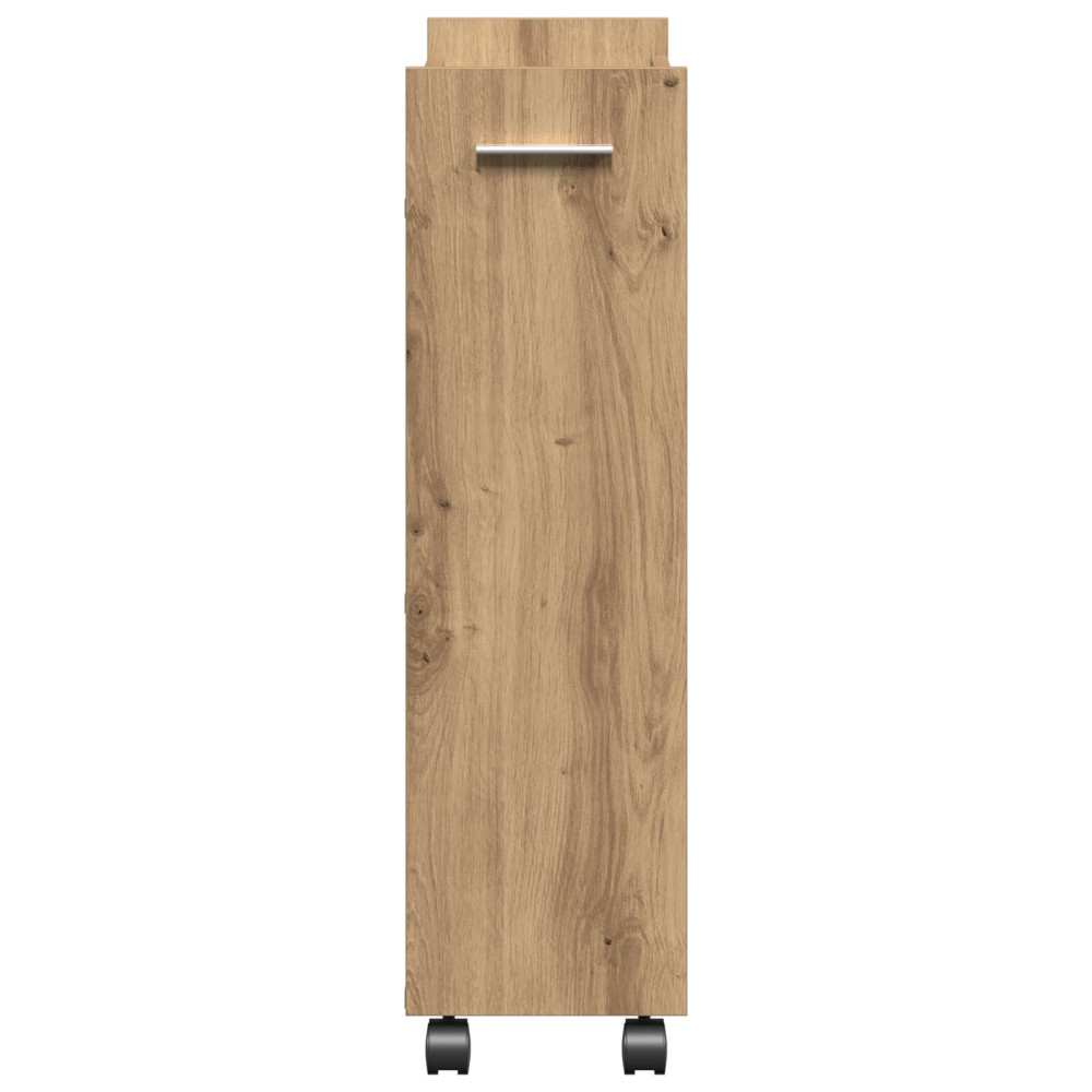 Produktbild för Skåp med hjul Artisan Ek 60 x 22 x 79 cm