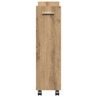 Produktbild för Skåp med hjul Artisan Ek 60 x 22 x 79 cm