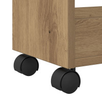Produktbild för Skåp med hjul Artisan Ek 60 x 22 x 79 cm