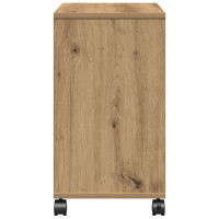 Produktbild för Sidobord med hylla artisan ek 50 x 30 x 55 cm Konstruerat trä