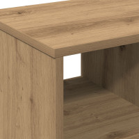 Produktbild för Sidobord med hylla artisan ek 50 x 30 x 55 cm Konstruerat trä