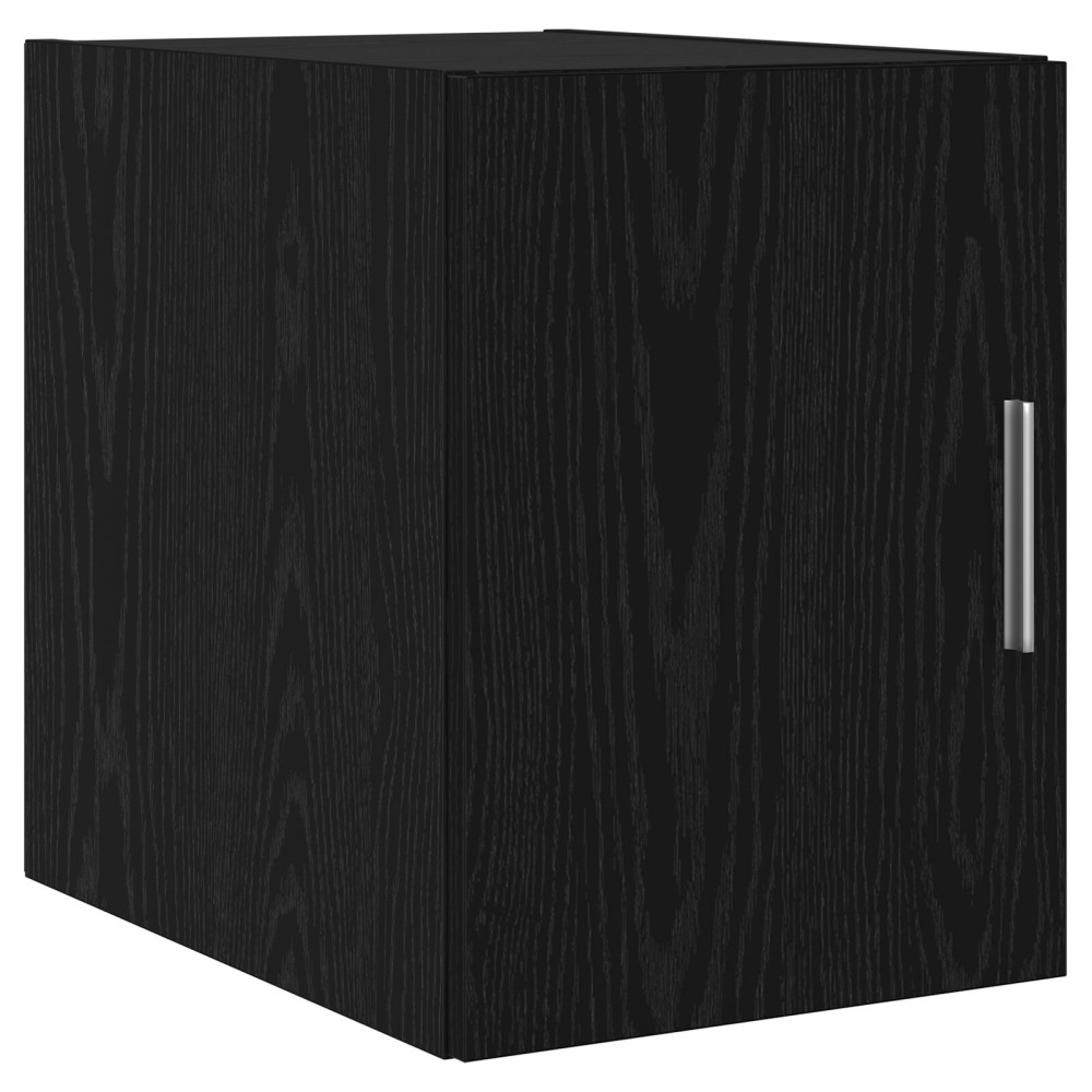 Produktbild för Väggmonterat skåp Svart Ek 30 x 42.5 x 39.5 cm Konstruerat trä