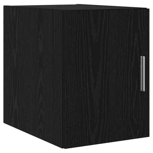 vidaXL Väggmonterat skåp Svart Ek 30 x 42.5 x 39.5 cm Konstruerat trä
