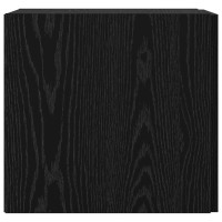Produktbild för Väggmonterat skåp Svart Ek 30 x 42.5 x 39.5 cm Konstruerat trä