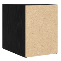 Produktbild för Väggmonterat skåp Svart Ek 30 x 42.5 x 39.5 cm Konstruerat trä