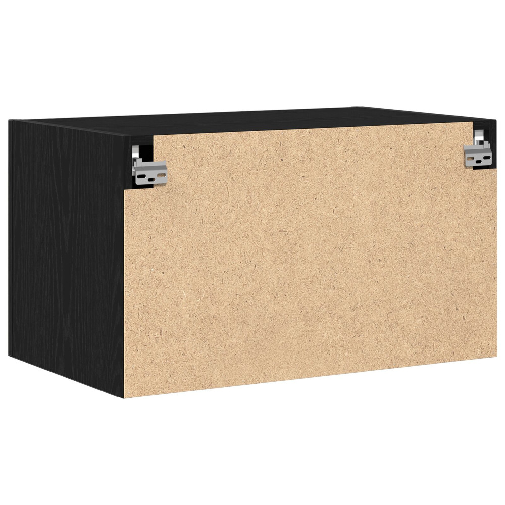 Produktbild för Väggskåp Svart ek 70 x 42.5 x 40 cm Konstruerat trä