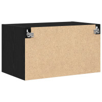 Produktbild för Väggskåp Svart ek 70 x 42.5 x 40 cm Konstruerat trä