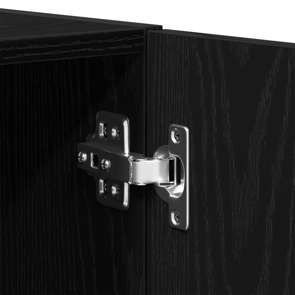 Produktbild för Väggskåp Svart ek 70 x 42.5 x 40 cm Konstruerat trä