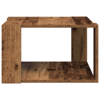 Produktbild för Kaffeebord Gammalt trä 51,5 x 51,5 x 30 cm Konstruerat trä