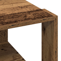 Produktbild för Kaffeebord Gammalt trä 51,5 x 51,5 x 30 cm Konstruerat trä