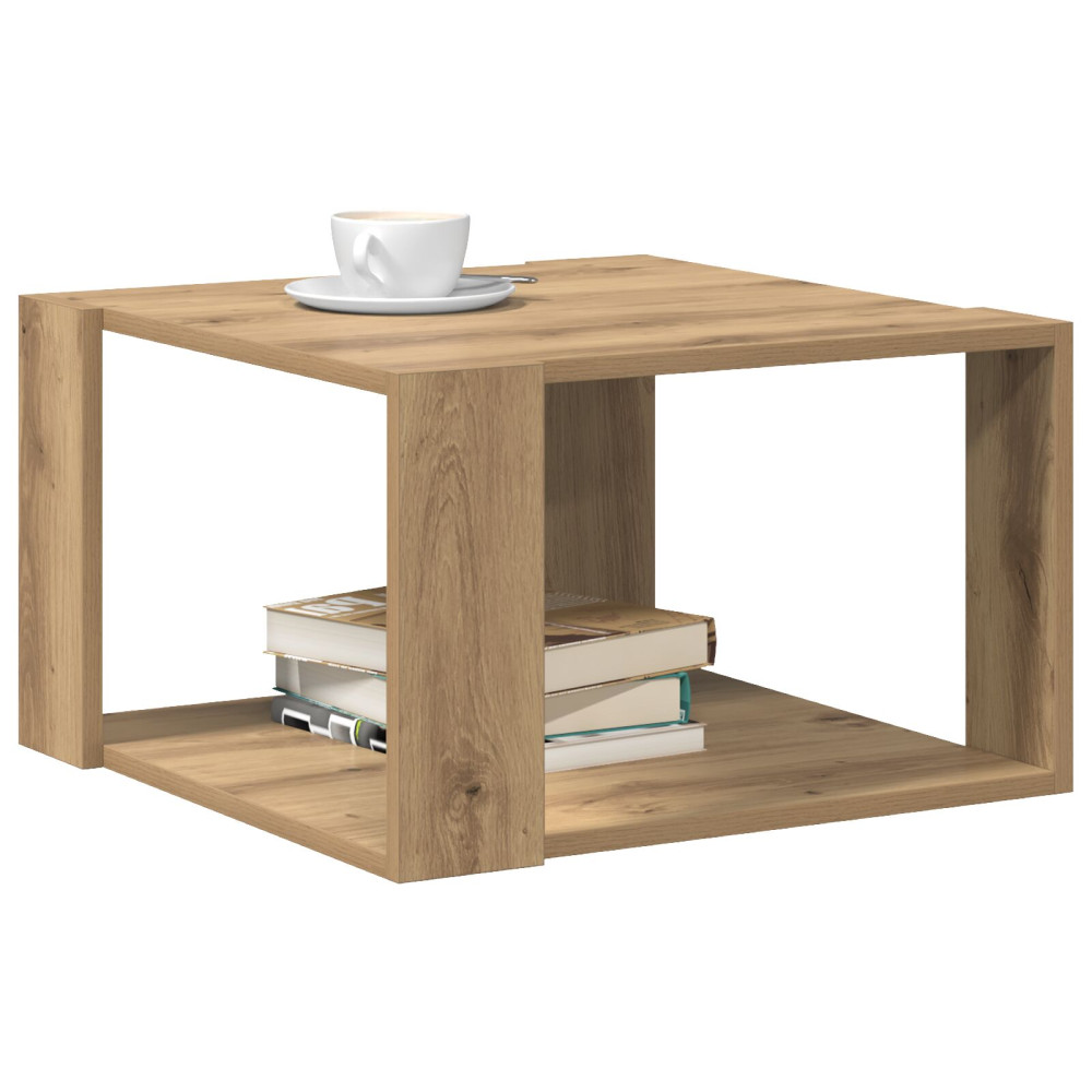 Produktbild för Kaffeebord Artisan Ek 51,5 x 51,5 x 30 cm Konstruerat trä