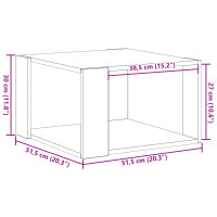 Produktbild för Kaffeebord Artisan Ek 51,5 x 51,5 x 30 cm Konstruerat trä