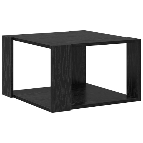 vidaXL Kaffeebord Svart Ek 51,5 x 51,5 x 30 cm Konstruerat trä