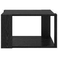 Produktbild för Kaffeebord Svart Ek 51,5 x 51,5 x 30 cm Konstruerat trä
