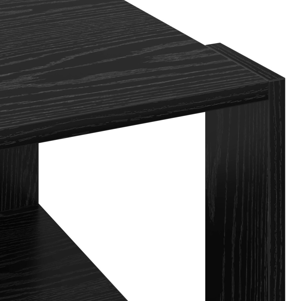 Produktbild för Kaffeebord Svart Ek 51,5 x 51,5 x 30 cm Konstruerat trä