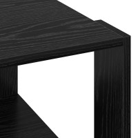 Produktbild för Kaffeebord Svart Ek 51,5 x 51,5 x 30 cm Konstruerat trä