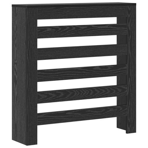 vidaXL Radiatorlock Svart Ek 78 x 20 x 82 cm Konstruerat trä