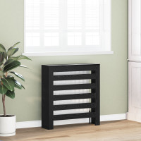 Produktbild för Radiatorlock Svart Ek 78 x 20 x 82 cm Konstruerat trä