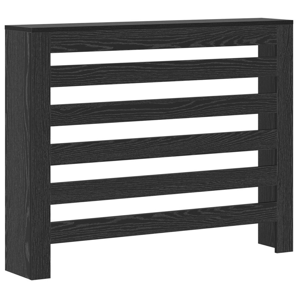 Produktbild för Radiatorlock Svart Ek 104 x 20 x 82 cm Konstruerat trä