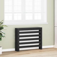 Produktbild för Radiatorlock Svart Ek 104 x 20 x 82 cm Konstruerat trä