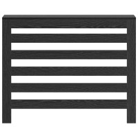 Produktbild för Radiatorlock Svart Ek 104 x 20 x 82 cm Konstruerat trä