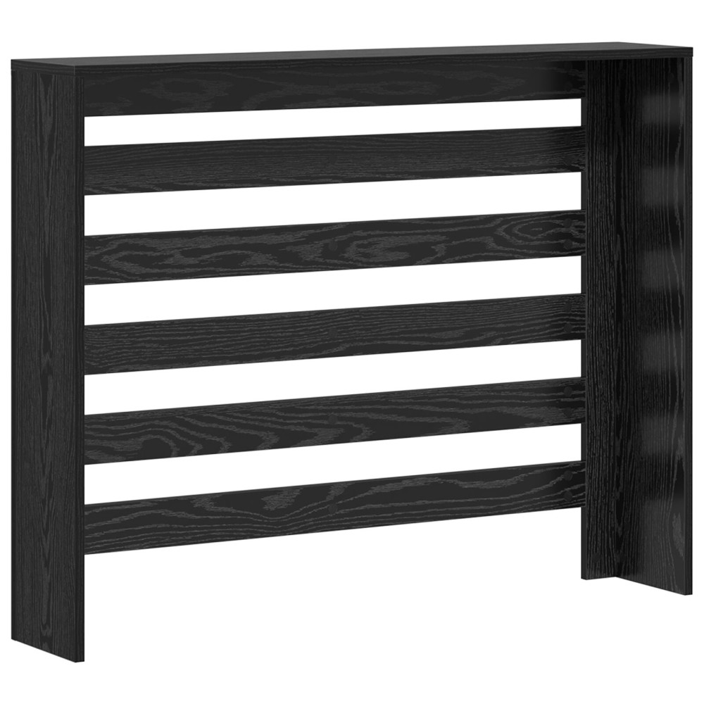 Produktbild för Radiatorlock Svart Ek 104 x 20 x 82 cm Konstruerat trä