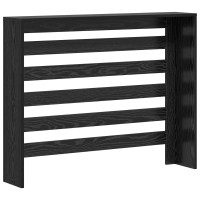 Produktbild för Radiatorlock Svart Ek 104 x 20 x 82 cm Konstruerat trä