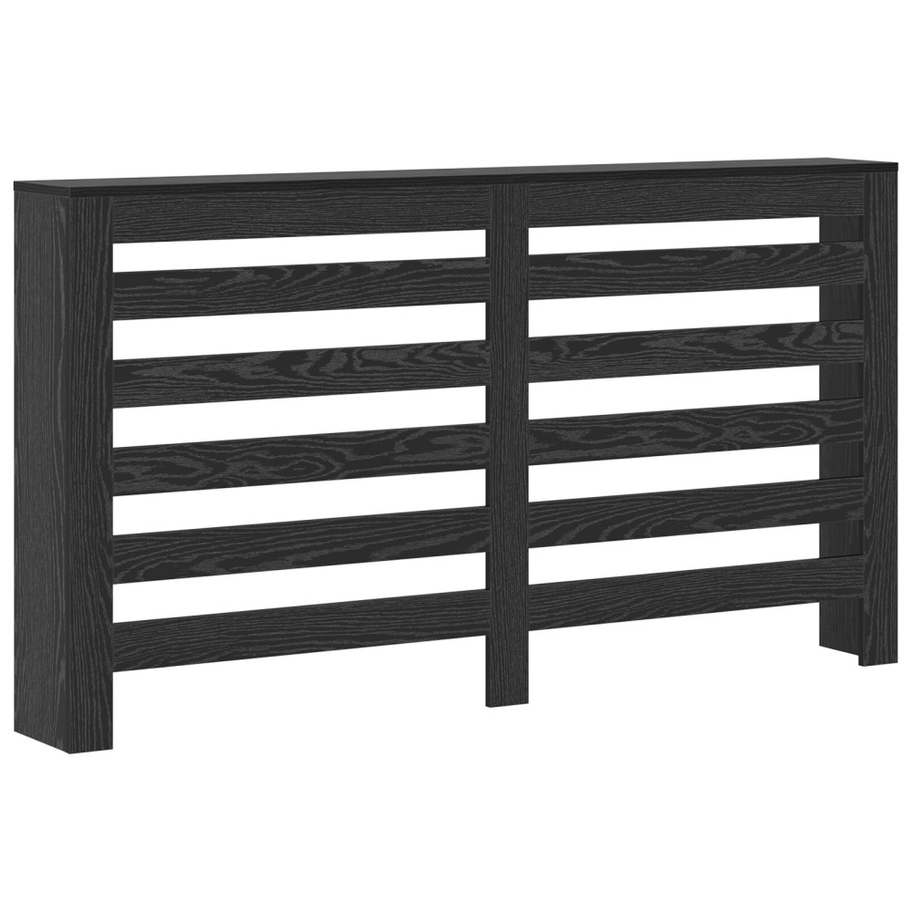 Produktbild för Radiatorlock Svart Ek 149 x 20 x 82 cm Konstruerat trä